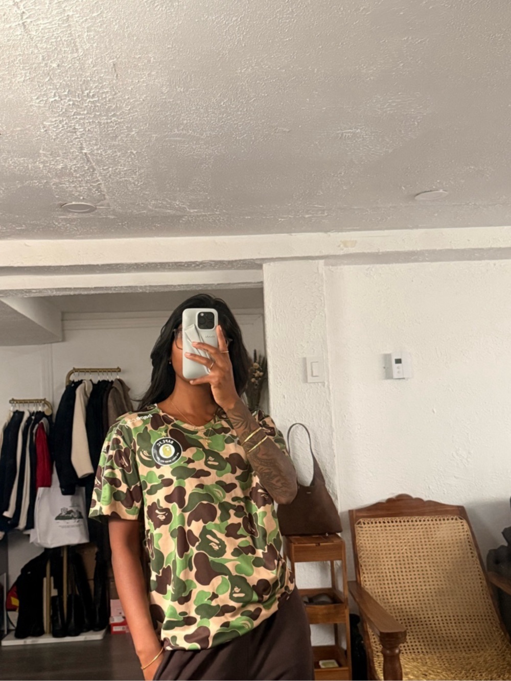 A Bathing Ape BAPE x Puma Camo Tee Camo Short Sleeve Tee Size Small Like New